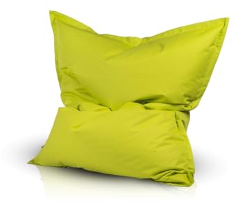 Ecopuf - Sako sittsäck för utomhusbruk - Beanbag för rummet - Stilren tygkudde - Relaxfåtölj - Storlek S - 140x100 - Olivgrön Nc1