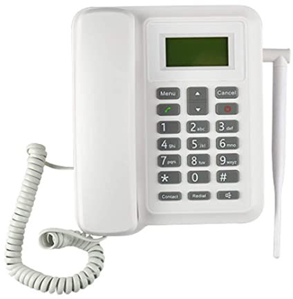 Téléphone de bureau professionnel GSM, téléphones fixes classiques, carte SIM sans fil Téléphone de bureau classique GSM, batterie rechargeable, identification de l'appelant, fonctions mains libres