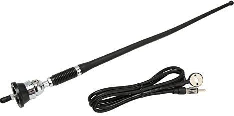 Universal Vehicle Antenna, Car AM FM Radio Antenna Built in Amplifier, Soft Rubber Replacement Marine Antenna for Vehicle Car Truck Marine