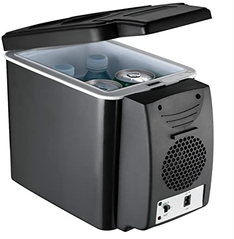Frigorifero per Auto 6L Mini Frigo per Auto più Caldo 2 in 1 Multi-Funzione 12V Frigorifero da Viaggio Frigorifero Portatile Elettrico Scatola frigo Congelatore per Camper RV Boat
