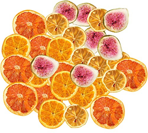 VILLFUL Tranches De Fruits Séchés Créatives pour Décoration De Gâteau Slices Orange Citron Accessoires pour Mariages Et Fêtes Mélange Aléatoire