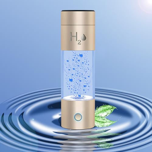Generador de Hidrógeno 3000 PPD Con Ionizador de Agua Con Tecnología PEM y Botella de Agua de Hidrógeno Spe, 240 Ml, Fácil De Llevar Y Usar, Adecuado Para Oficina Viajar Trabajo Y Deporte.