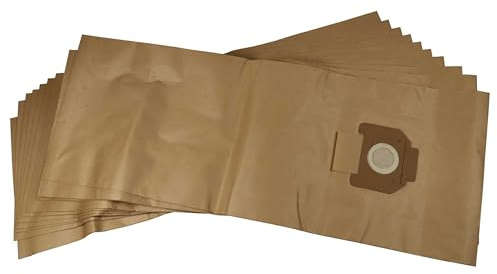 vhbw 10x Staubbeutel kompatibel mit Nilfisk Attix IVB 7X | ATEX TYPE 22, 791-2M/B1, 791-2M B1 Staubsauger - 35,3cm x 32cm braun