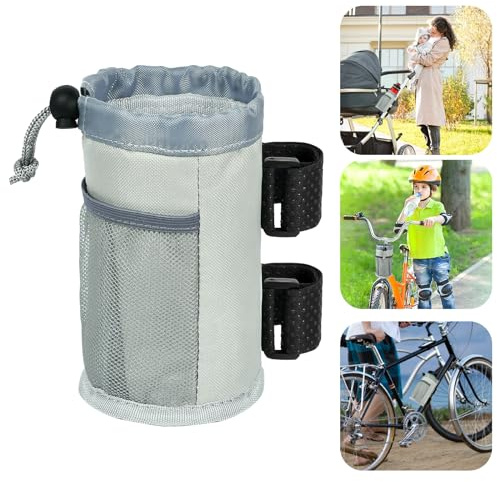 Fahrrad Flaschenhalter,Fahrrad-Aufbewahrungstasche für Radfahren,Multifunktionale Fahrrad Cup Halter Trinkflasche Halter Cup Halter, Wasserdicht dauerhaftigkeit Wasserflaschen Tasche (grau)