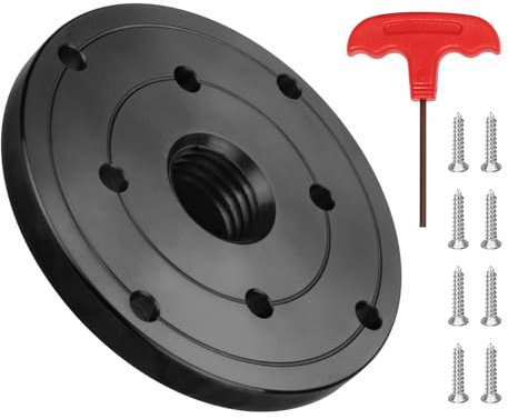 DEEFIINE 4 Wood Lathe Faceplate,Faceplate for Wood Lathe,Lathe Face Plate Fit for 1 X 8TPI Spindle Without Screwchuck