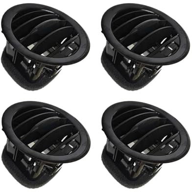 Kühlergrill für die vordere Stoßstange Für Opel Für Vauxhall Für ADAM Für CORSA D 13417363 2201099 4-teiliges AC-Entlüftungsgitter(SCHWARZ)