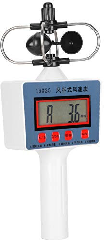Anemometer-Handgerät, digitales Anemometer-Hand-Windgeschwindigkeitsmessgerät, Windgeschwindigkeits-Temperaturmessgerät zur Messung der Windgeschwindigkeit, Becher-Anemometer für