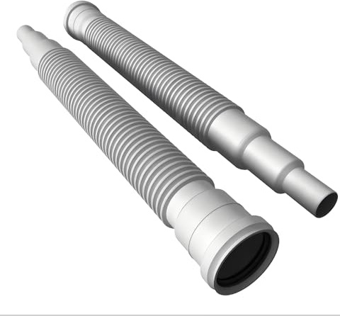 Varile 3in1 Siphon Ablaufschlauch DN50 Adapter 500mm auf DN32/40/50 | Multi-Anschluss, flexibles Sifon für Waschbecken, Kunststoff, Ablaufgarnitur für Waschtisch