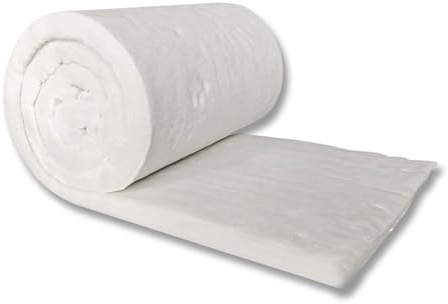 WJYWX Isolation en fibre de céramique, isolation ignifuge, durable et légère pour poêles à bois, fours à pizza, fours, forges, cheminées et plus encore (50 mm)