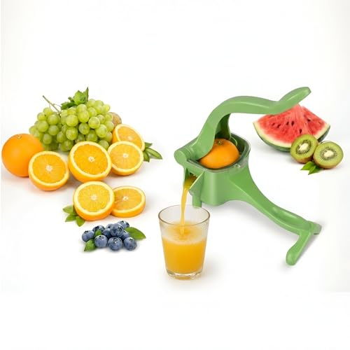 Empire Accessories Exprimidor de jugo, exprimidor manual, exprimidor de jugo de grado alimenticio, exprimidor manual portátil, exprimidor de jugo de mano para sandía, limón, naranja, uvas y otras
