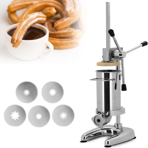 IUokLU Manual s Maker 3L Comercial Español Maker Vertical Manual s Máquina de Acero Inoxidable Máquina de Frutas Latinas con 5 moldes Máquina de s de Servicio Pesado,