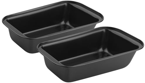 Novery 2PCS Nonstick Bread Pan - 9” x 5” Carbon Steel Loaf Baking Pans, Dishes，Rectangle Baking Supplies for Homemade Bread, Meatloaf, Cakes, Sourdough, Brownies, and Lasagnas