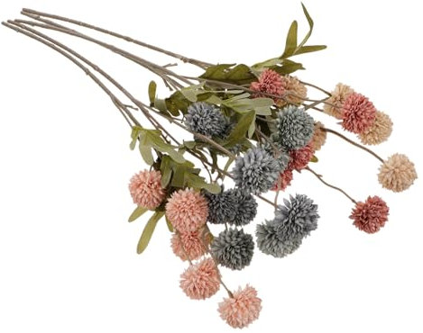 POPETPOP 5stücke Kunstblume Chrysanthemen-kugelblume Simulationsblumendekor Blumendekoration Für Zimmer Robust Naturgetreue Optik
