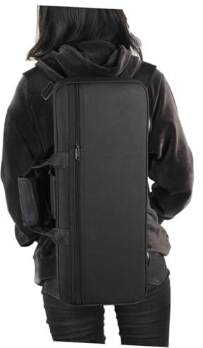 BESPORTBLE Borsa per Tromba Oxford Nero con Doppia Tasca e Spallacci Regolabili Resistente e Robusta per Musicisti e Amanti degli Strumenti