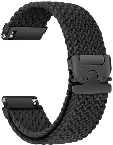 Ghttymtt 22mm Elastic Nylon Strap for Samsung Galaxy Watch 3 45mm / 46mm, Adjustable Sport Wirstband for Huawei Watch GT 3 46mm / 3 Pro/GT 2 / Gear S3 Forerunner 255 265