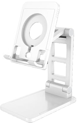 Wdbild 2 In 1 Foldable Phone Stand For Desk Height Adjustable Cell Phones Holder Portable Cellphone Cradle Desktop Dock Tablets