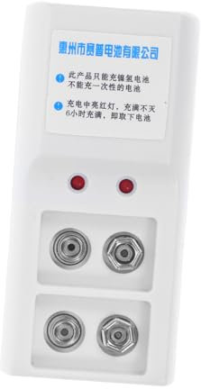 NUOBESTY Caricabatterie Ricaricabile Carica Batterie per Pile Ricaricabili con Slot e Indicatore LED Compatto e Portatile per Batterie Volt