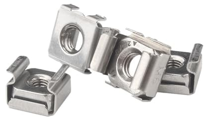 M4 5 6 8 10 12 304 Edelstahl Quadrat Clip Schwimmende Käfigmutter for Serverschrank Regal Rack Mount Muttern 1/10PCS(5Pcs M8)