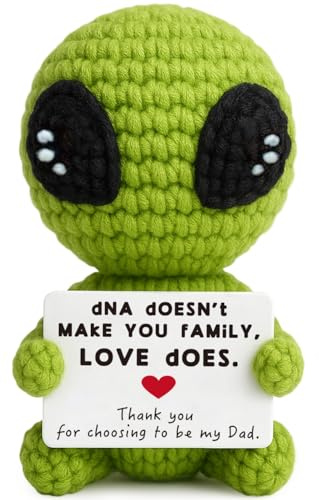 Stepdad Gift from Stepson Stepdaughter Crochet Alien Bonus Dad Gifts