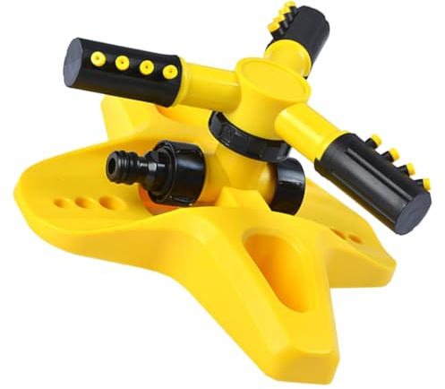 MOTHNUR Irrigatore da Giardino Rotante Automatico con Base Stabile Resistente in Risparmio Idrico per Orti Prati e