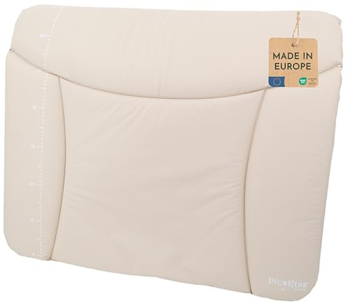 pic Bear Wickelauflage - hochwertige OEKO-TEX Wickeltischauflage - pflegeleichte Wickelunterlage - Auflage Wickelkommode - 85 x 72 cm - Sand