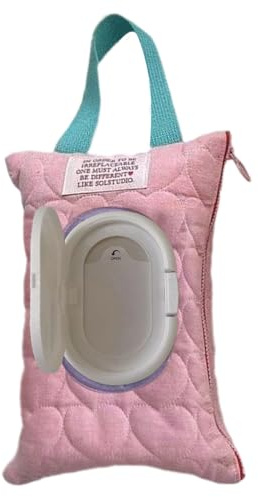 Porta Toallitas Para Pañales Bolso Portapañales Acuchillado para Exterior | Para Toallitas Húmedas Para Baño, Coche, Viaje, Diario, Aseo, Desplazamiento, Camping Y