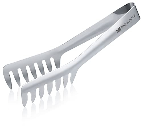 MSY BIGSUNNY Pasta Zange, Edelstahl Lebensmittel Tong Servieren Tong, Spaghetti Tong