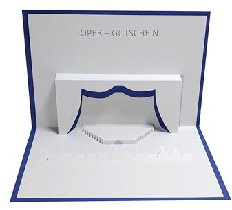 Oper-Gutschein, Pop up Karte