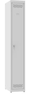 DONAU SAFETY Gute Qualität S30 Metallschrank Kleiderspind Stahlspind Garderobenschrank Spind Lüftungsschlitzen/Stahlblech Pulverbeschichtet / 180 cm x 30 cm x 49 cm/Grau