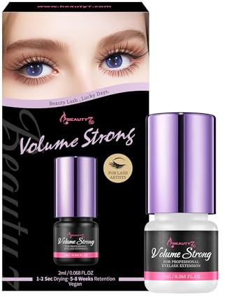 Weimob wimpernkleber für Wimperverlängerung For Permanent Lashes Super Quick Dry Eyelash Adhesive Professionelle Klasse dauerhafter wimpernkleber für Dauerwimpern Schwarzer Trocknungszeit 1-2 Sek 2ml