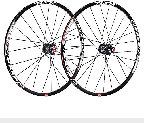 lkpqdwqz 29 Zoll Mountainbike Laufradsatz Carbon Nabe Scheibenbremse MTB Laufrad Double Wall 5 Palin 7 8 9 10 11 Speed ​​Kassette (Color : Black Hub, Size : Quick Release)