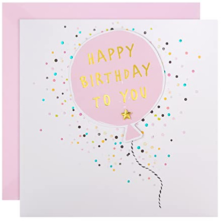 Hallmark Biglietto di auguri di compleanno – effetto 3D palloncino design