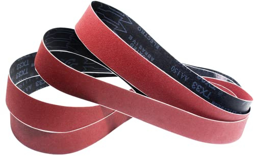 Senmai Tools Bandas de Lija 50 x 2000 mm, (grano 40 80 120 150 240) para Lijadora de Banda,para Quitar el Polvo, barniz - 10 unidades/pcs