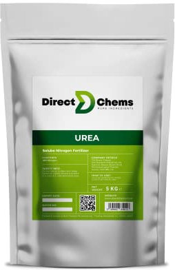 Direct Chems Water Soluble Urea Prills 5KG | Nitrogen Fertiliser for Plant | Nutrient Concentration