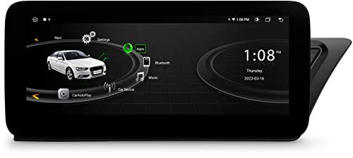 XTRONS 10.25 Inch Android 12 Car Stereo for Audi A4 S4 RS4 A5 S5 RS5 Multimedia Radio System, IPS Touch Display Auto GPS Navigation Octa Core Built-in DSP CarPlay 4G LTE Support 64 bits TPMS DVR DAB+