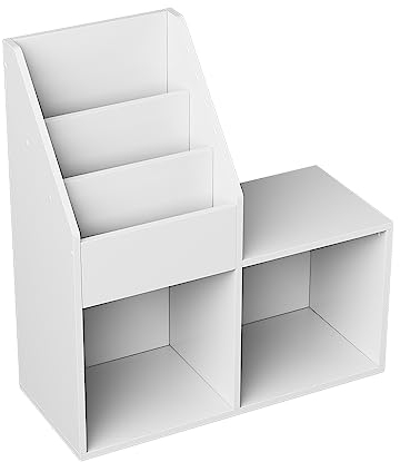 Vicco Kinderregal Weiß Conny mit kleinen Ablagen - 72x79x31 cm aus Spanplatte - Bücherregal ideal fürs Kinderzimmer, Platz für Bücher und Lieblingsspielzeug