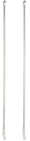 YOKIVE 2 Pcs Cuchara Micro Reactivo 2 en 1 Doble Cabeza Acero Inoxidable | Extrae La Muestra, Ideal Para Laboratorios De Ciencias, Aulas De Química, 300mm De Largo