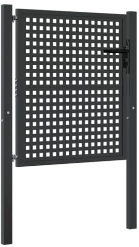 vidaXL Gartentor Anthrazit 100x100 cm Stahl