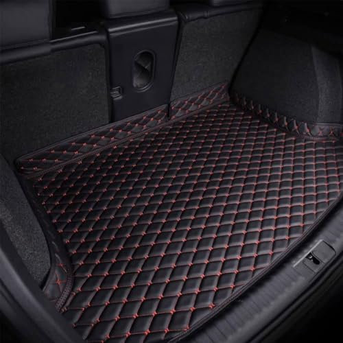 cenrf Coche Cuero Alfombrillas Maletero, para MG ZS 2023 Tronco Bandeja Protectora Funda Maletero Alfombra Antideslizante Accesorios,C