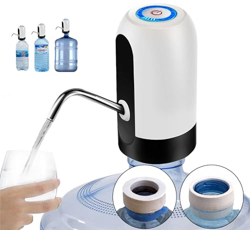 MIRTIKA Dispensador de Agua para garrafas con Adaptador para Botellas de Agua comerciales. Grifos para Botellas de Agua Mineral. Dispensadores de Agua para bidones, Bomba eléctrica Agua