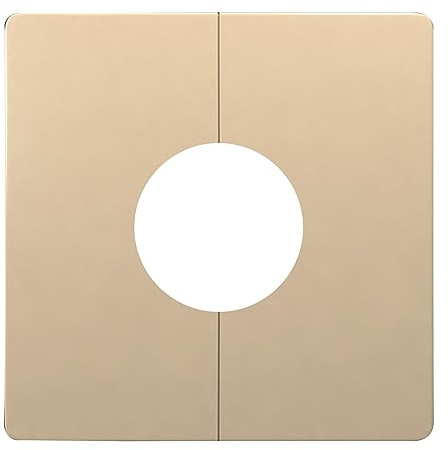 Brida dividida de pared, placa de escudo cuadrada, cubierta de pared para tubería de agua, panel de agujero de taladro reservado, decoración para cables, grifos, tuberías, cubierta de tubería de brida
