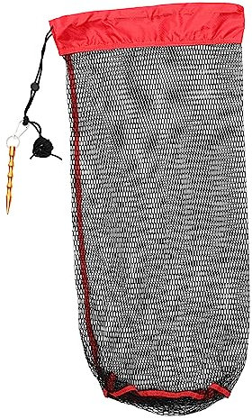 Sosoport 2stücke Faltbares Fischernetz Mit Zugband Robustes Mesh Für Fischfang Und Aufbewahrung Für Angler Leicht Und Kompakt Mit Tragetasche Für Outdoorsport