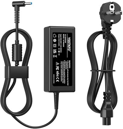 65W Chargeur Ordinateur Portable pour HP Pavilion x360 11 13 15, Probook 430 440 450, Elitebook 840 850 Envy 13 15 Stream 11 13 14, 250 255 G5 G6 G7 741727-001 Adaptateur Alimentation 19.5V 3.33A