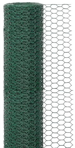 FSSTUD 10cm x 3m Floral Mesh Wire Chicken Wire Netting Green Poultry Mesh Garden Fencing Mesh Animal Wire Net Craft Netting Fence for Floral Arrangements