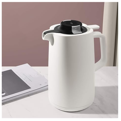 Portable Coffee Carafe,1.5L Thermal Carafe Jugs With Glass Liner,Double Wall Vacuum Insulated Pitcher,Vacuum With Temperature Display Lid