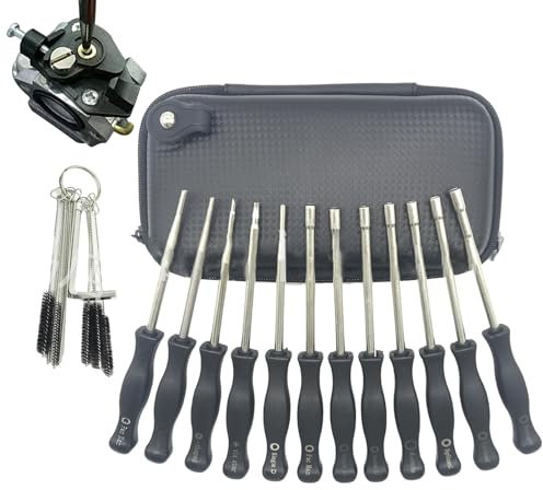 Outil de réglage de réglage du réglage du carburateur, outil de réglage du carburateur pour petits moteurs,Kit de tournevis pour carburateur efficace | Kit de nettoyage de pièces brodées