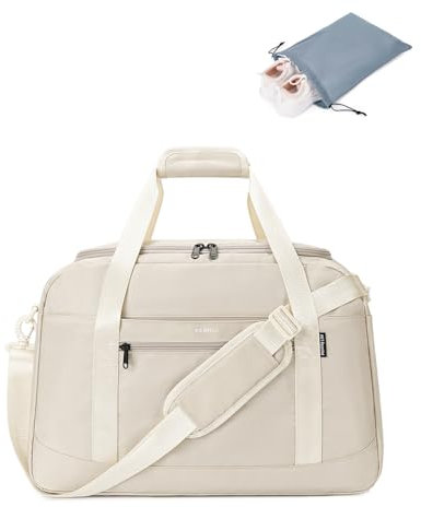 ECOHUB Easyjet Underseat Cabin Bag - 45x36x20, Laptop Compartment, Wet & Shoe Bags, Recycled Nylon, Beige