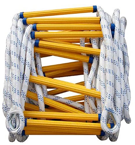 Safety Rope Ladder,Fire Escape Ladder, Emergency Fire Escape Ladder, Escape Ladder Lifeline Ladder Outdoor Nylon Soft Ladder for Home Climbing Engineeaerial Work/25M/97.6Ft