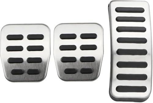 GENMAIBIGAO Auto Pedal Abdeckung für Audi TT VW Seat Golf 3 4 Polo 9N3,Gaspedal Bremspedal Pedalauflagen Bremse Fußpedal Accelerator Kupplung,A/Mt