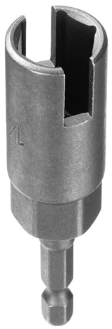 QUARKZMAN Llave de Tuerca Ala H14 de 14 Mm Métrica 6 Puntos Socket 1/4 Vástago Hexagonal Ranura Profunda Herramienta de Impacto de Llave de Tuerca Alada de Acero Cr-V